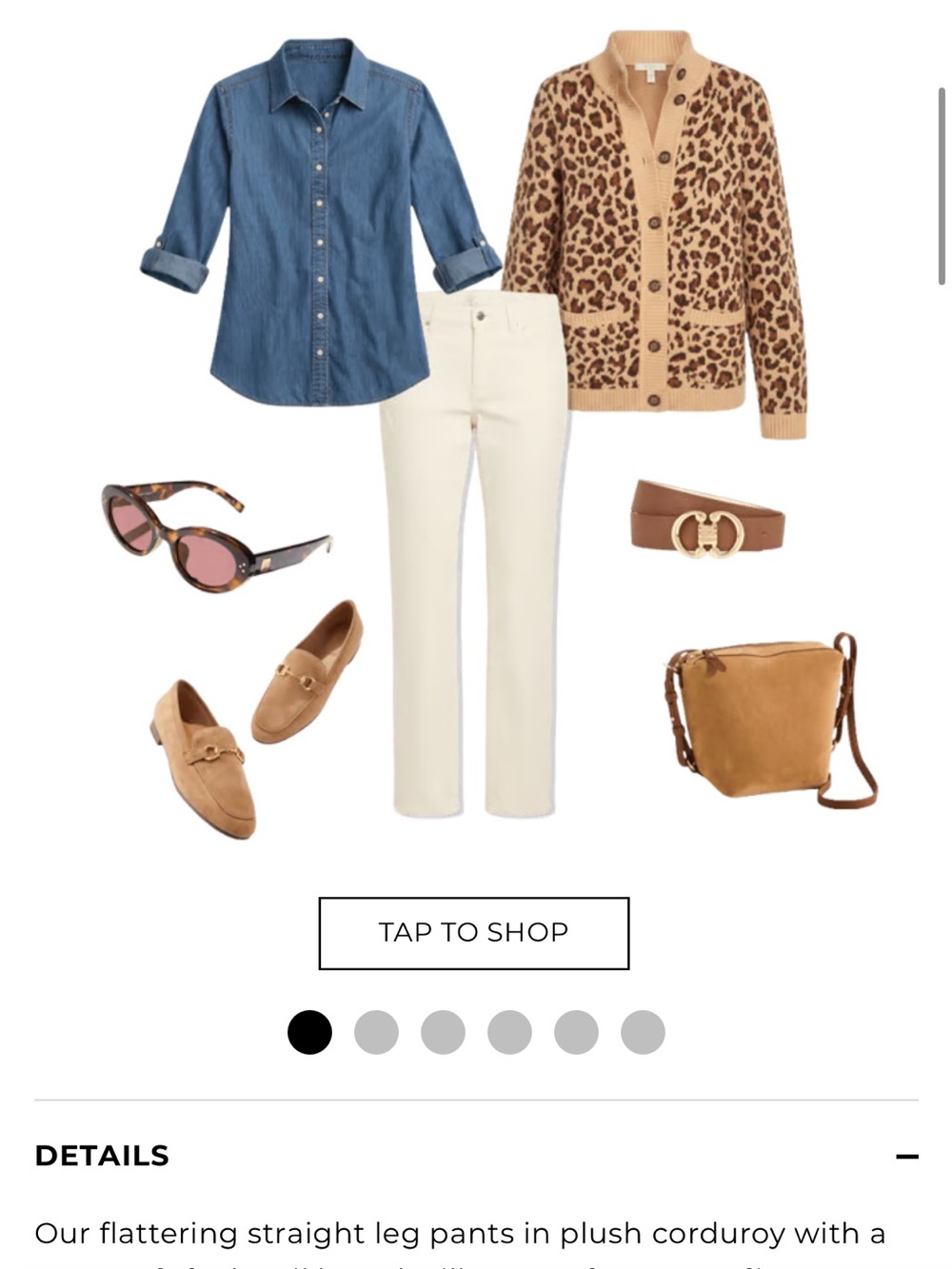 Talbots Cream Straight-Leg Jeans - Picture 4 of 7
